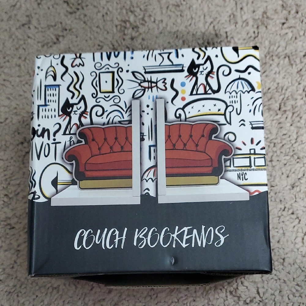 Couch Bookends - Red and White